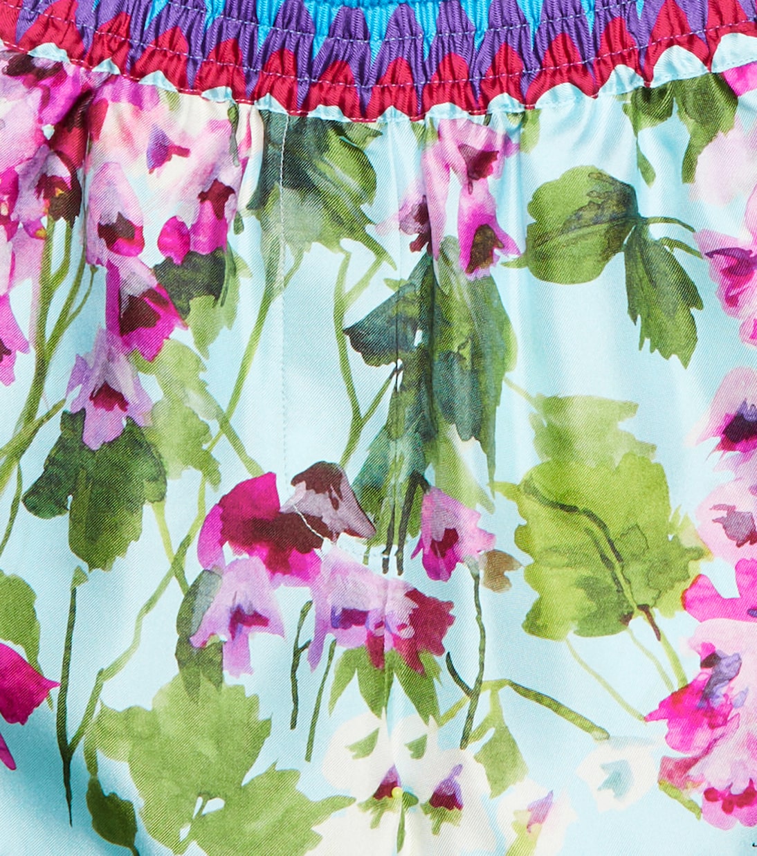 Shorts de seda floral | Dolce&Gabbana Kids