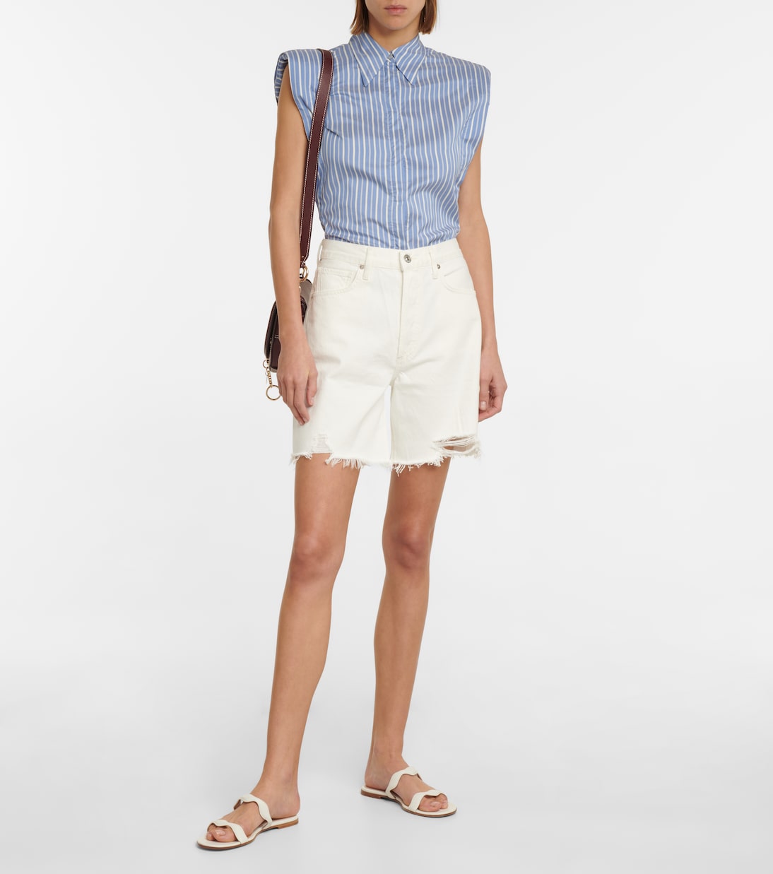 Camilla distressed denim shorts | Citizens of Humanity