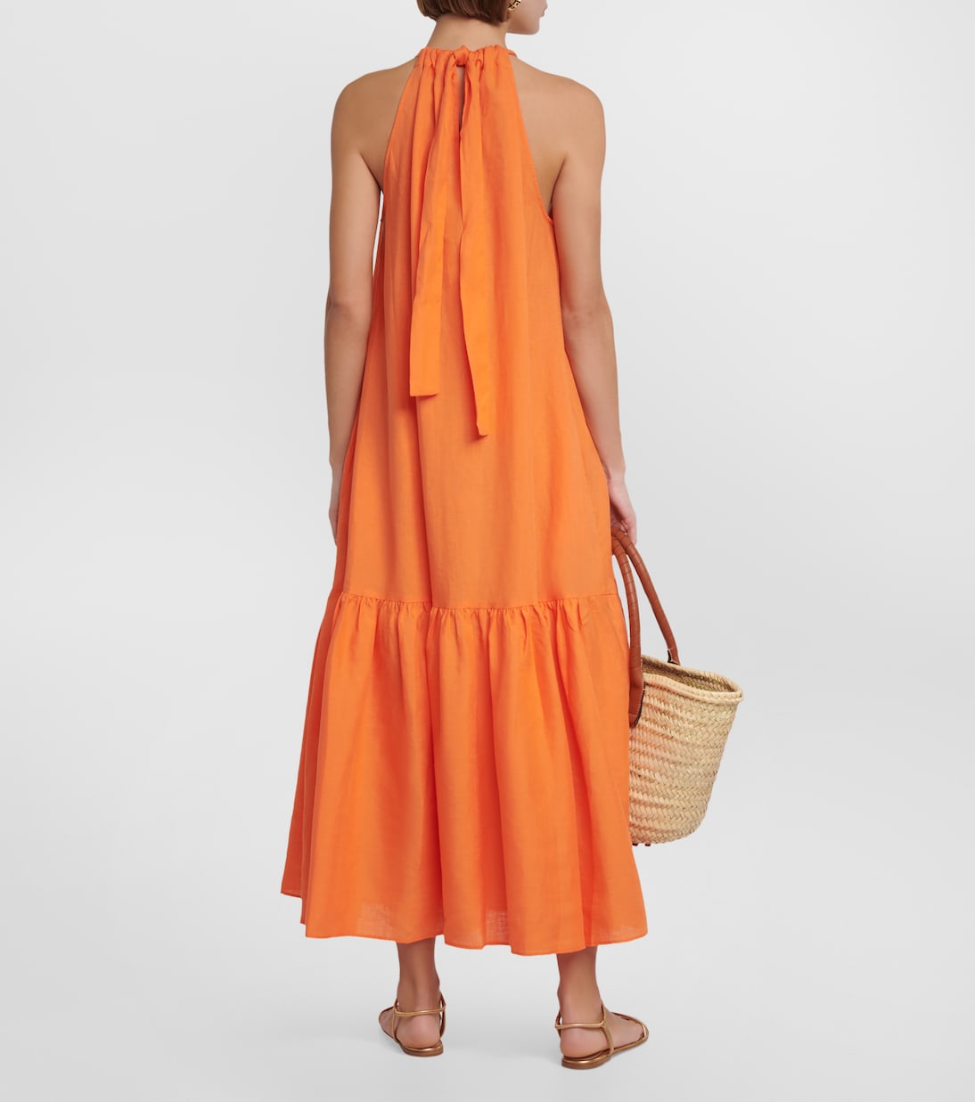 Maxikleid Ibiza aus Leinen | Asceno