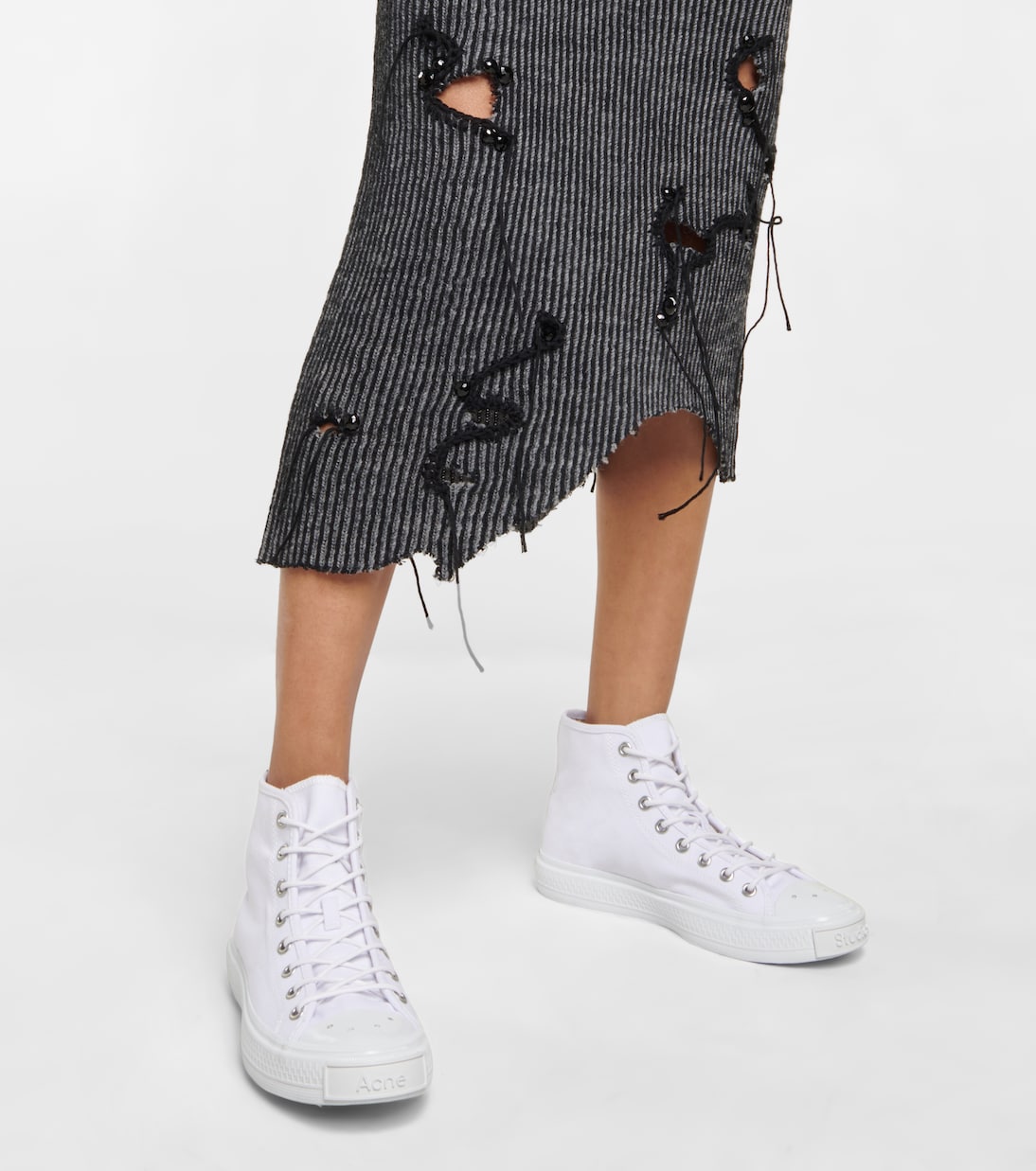High-Top-Sneakers aus Canvas | Acne Studios