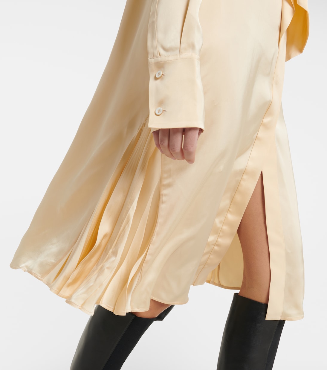 Hemdblusenkleid aus Satin | Jil Sander