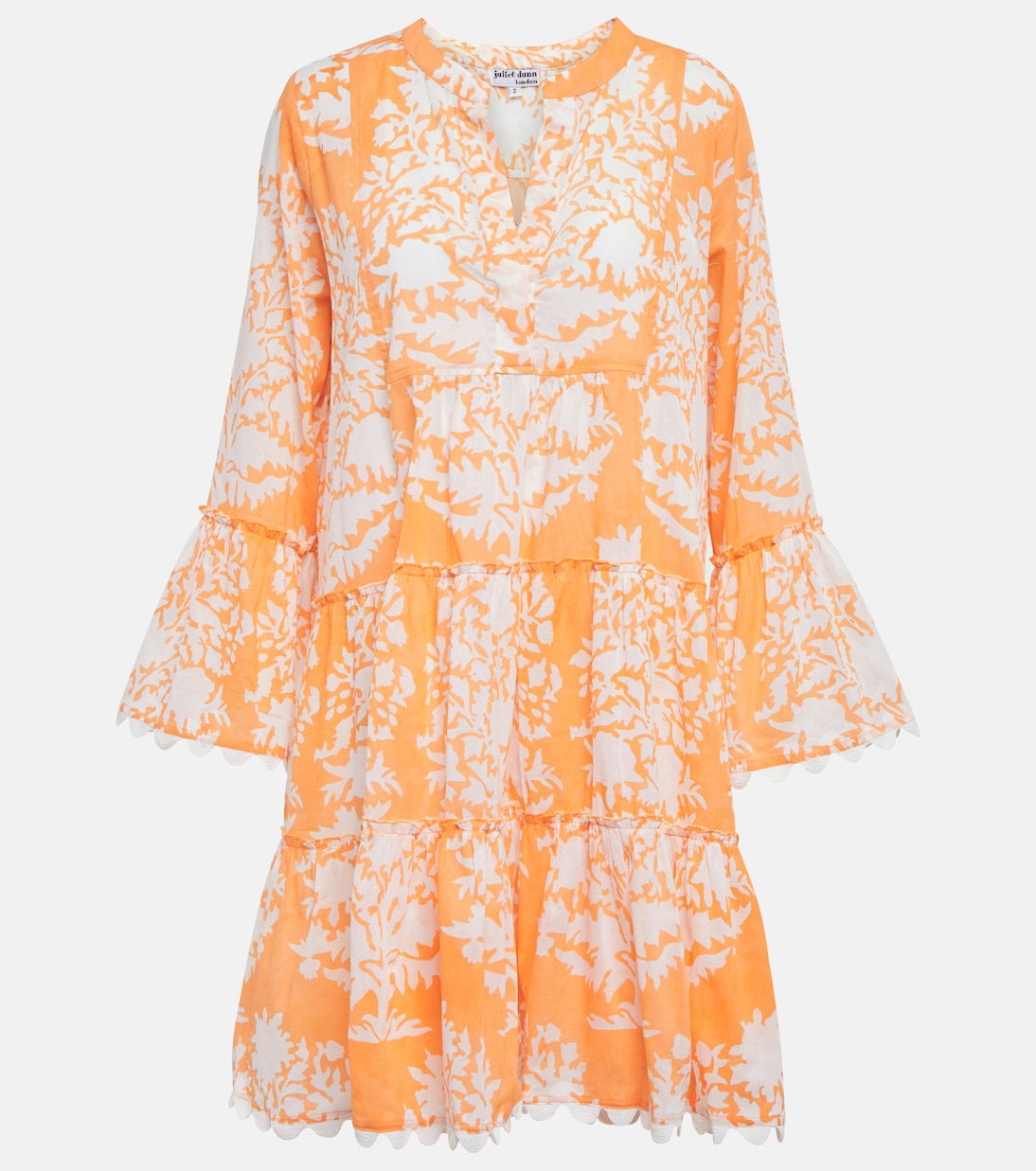 Vestido corto de algodón estampado | Juliet Dunn