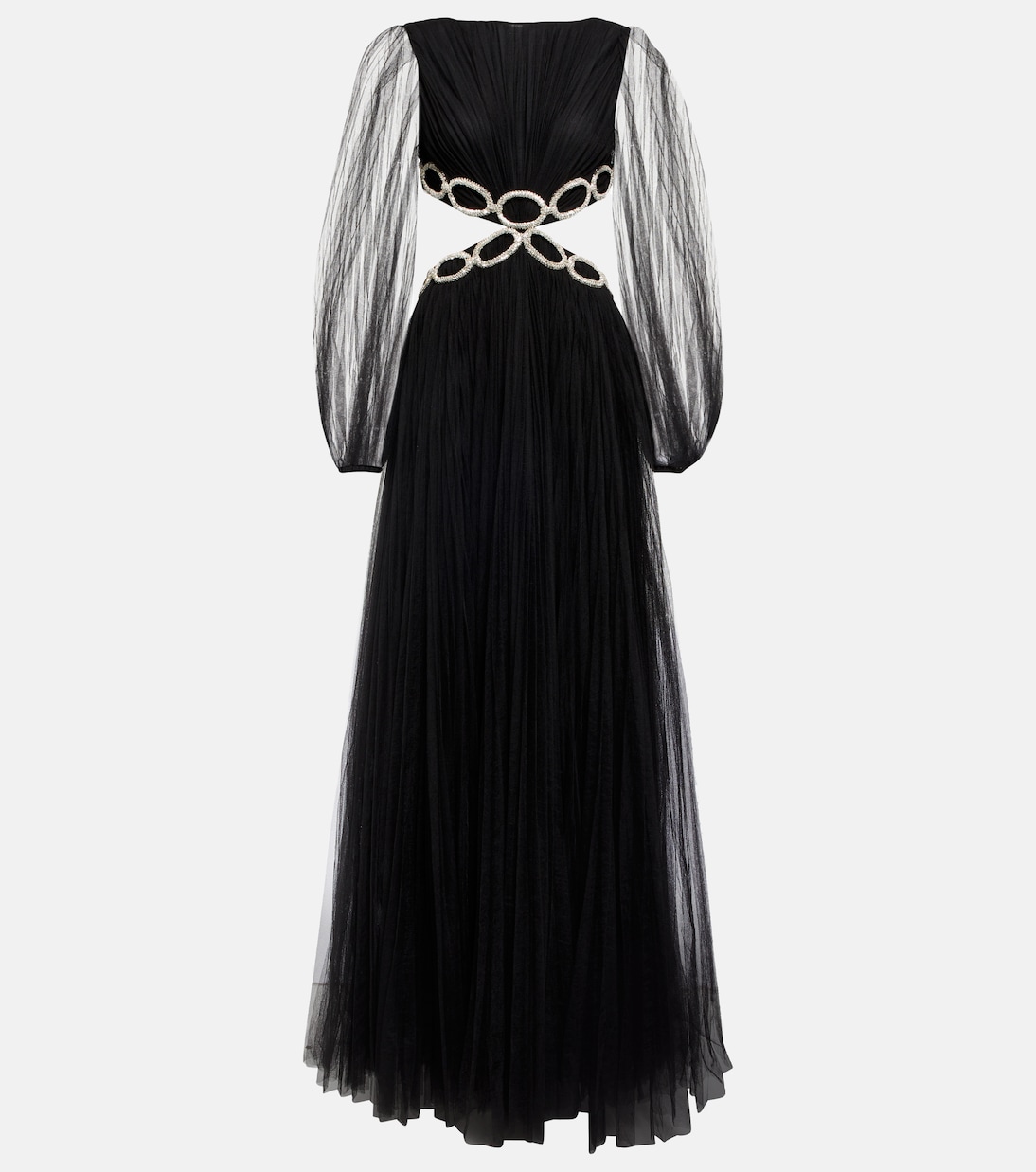 Abito lungo in tulle con cut-out | Valentino