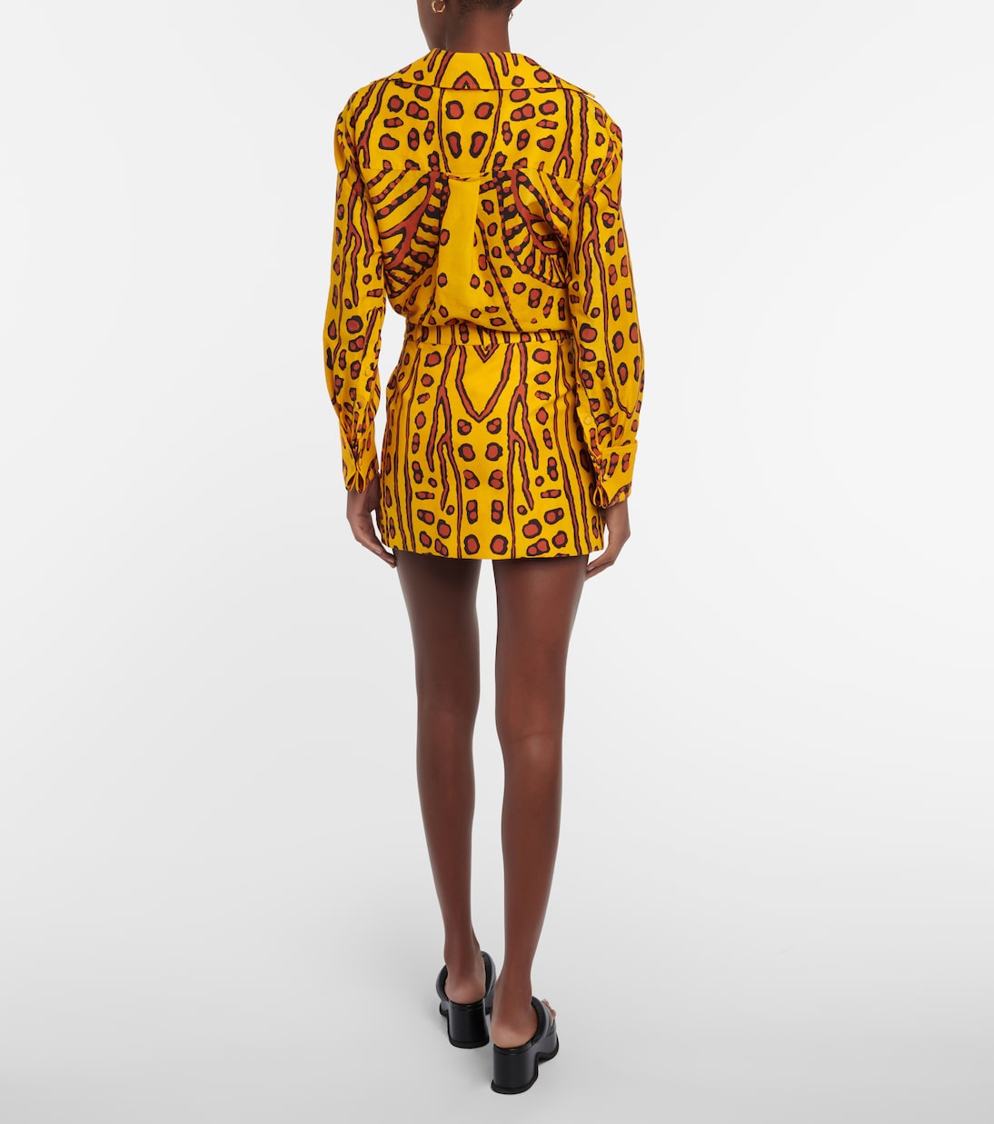 Zola printed linen-blend miniskirt | Altuzarra