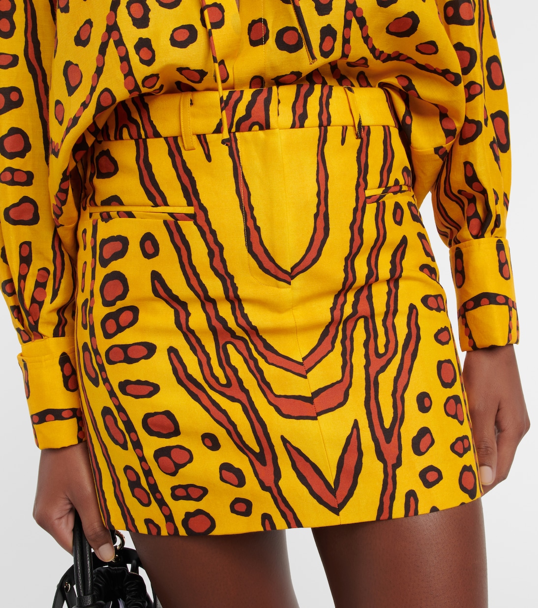 Zola printed linen-blend miniskirt | Altuzarra