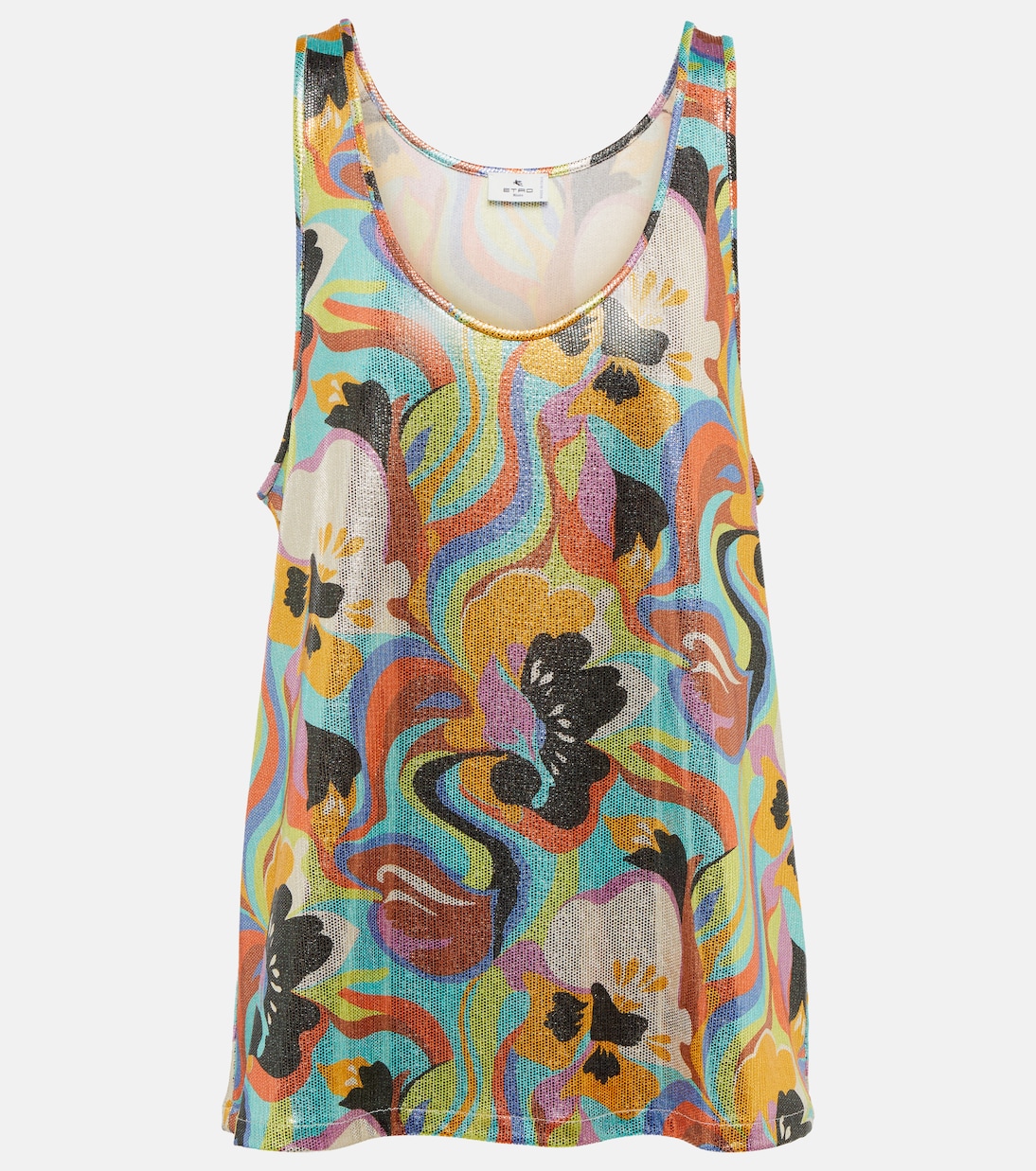 Printed scoop-neck tank top | Etro