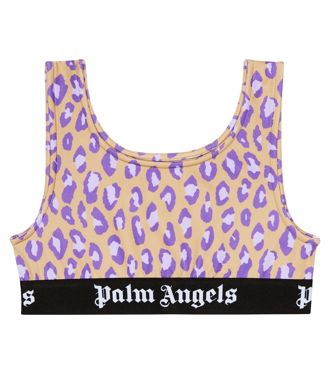 Leopard-print sports bra | Palm Angels Kids