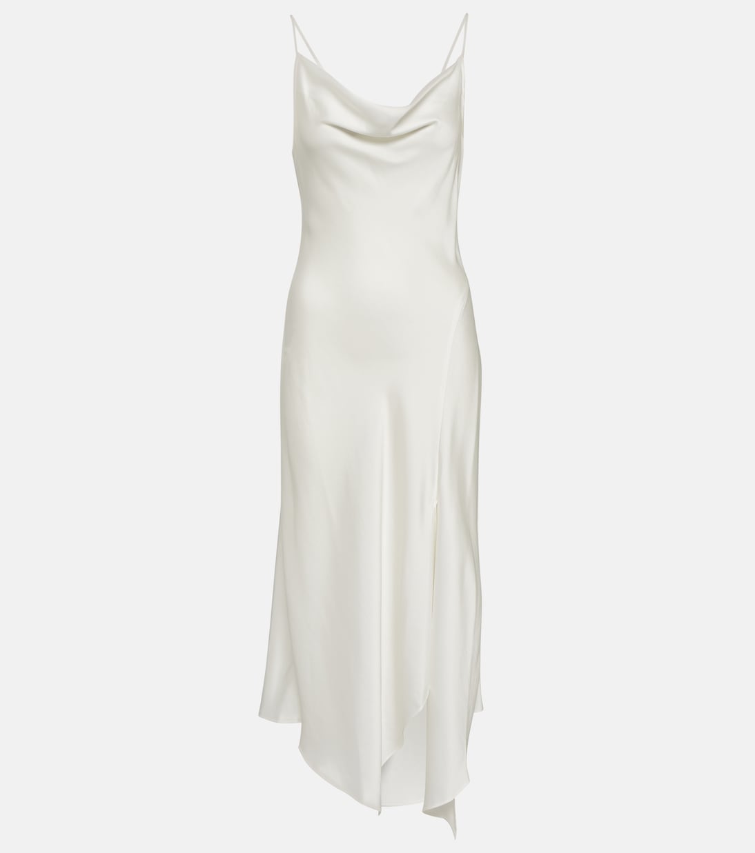 Asymmetrical midi slip dress | Simkhai