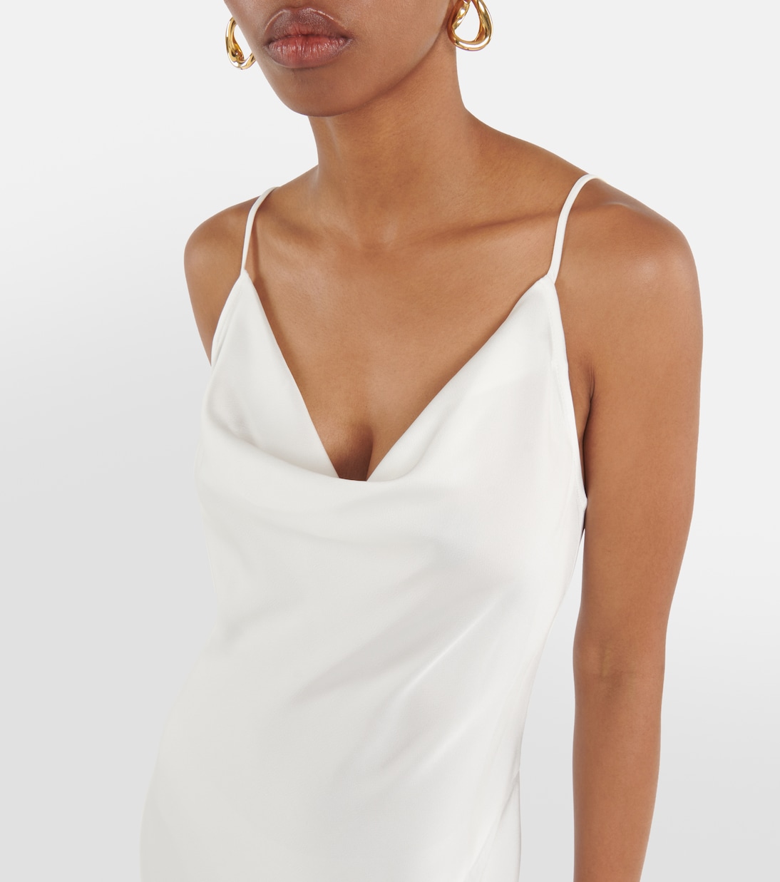 Asymmetrical midi slip dress | Simkhai