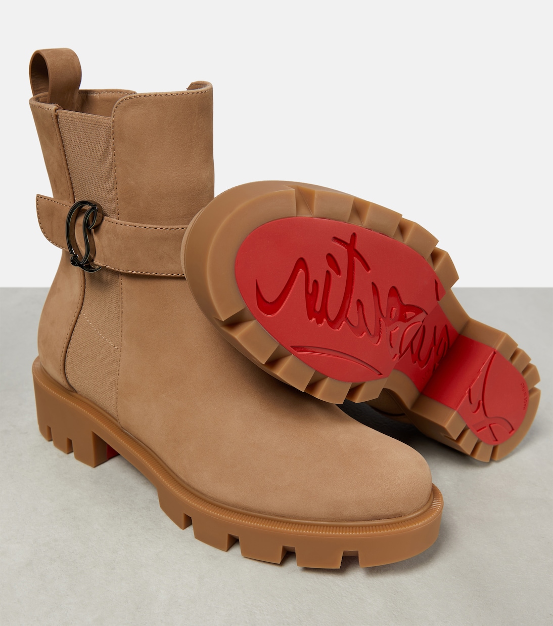 CL Chelsea suede ankle boots | Christian Louboutin