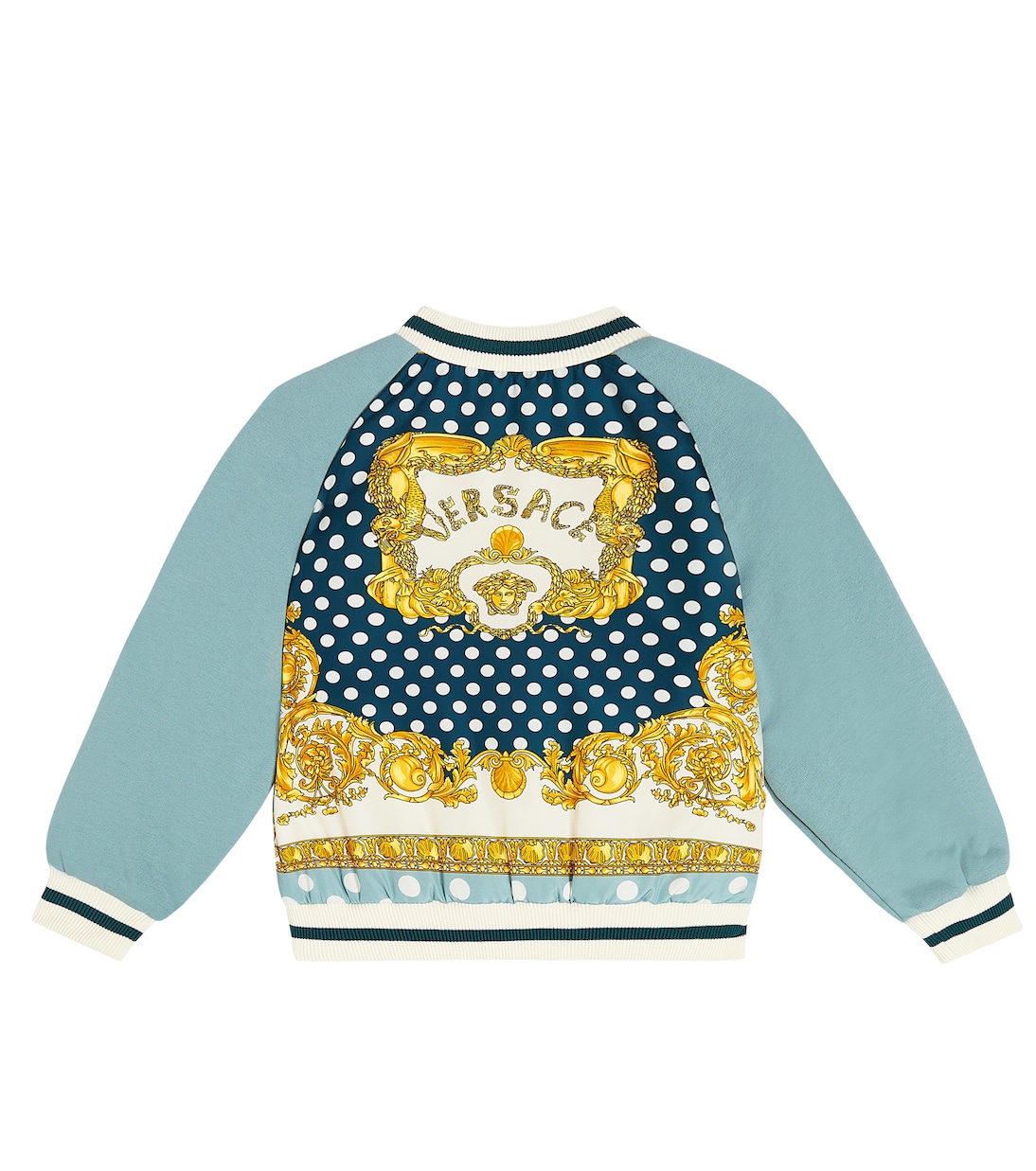 Chaqueta bomber acolchada con logo | Versace Kids