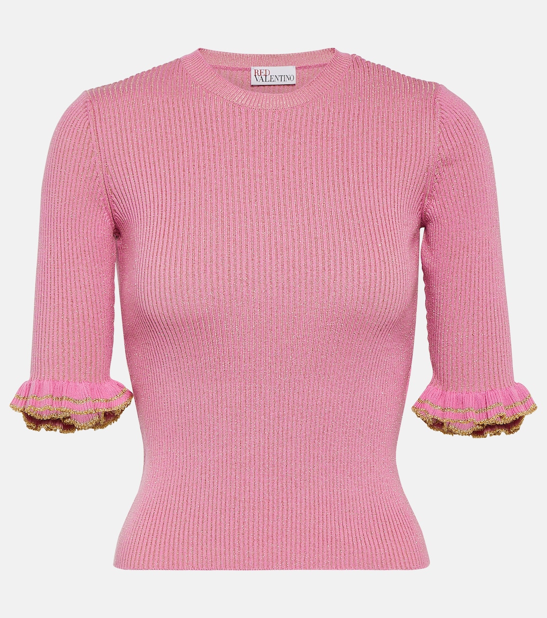 Top in misto lana a coste | REDValentino