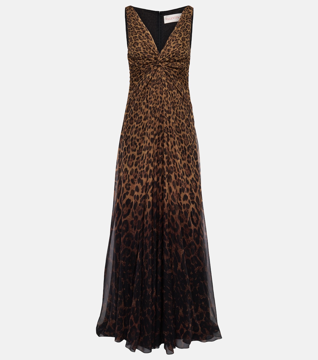 Leopard-print silk gown | Valentino
