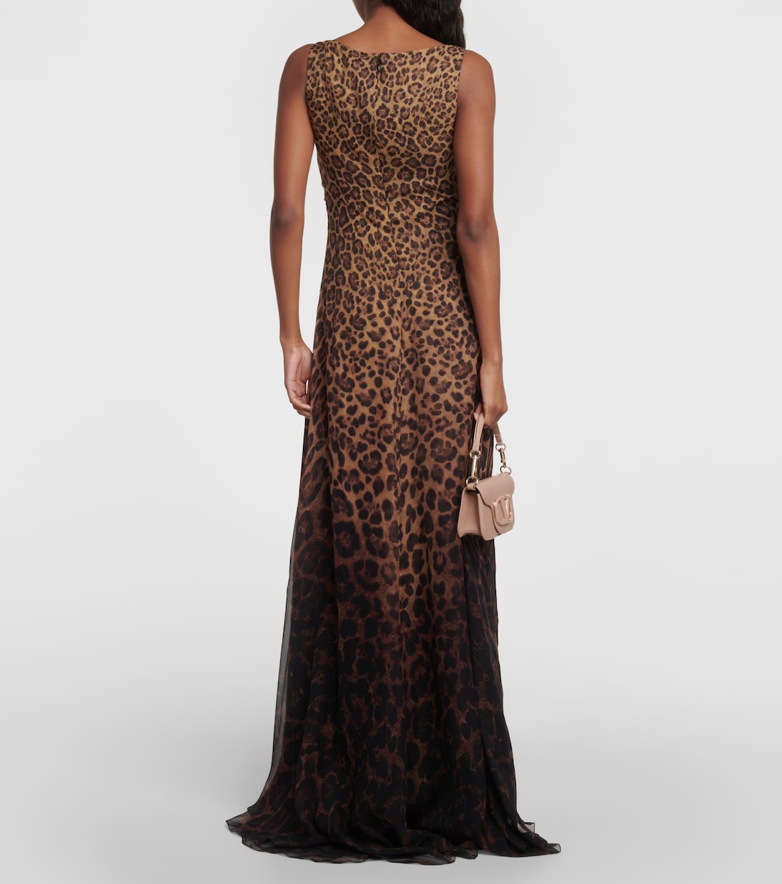 Leopard-print silk gown | Valentino