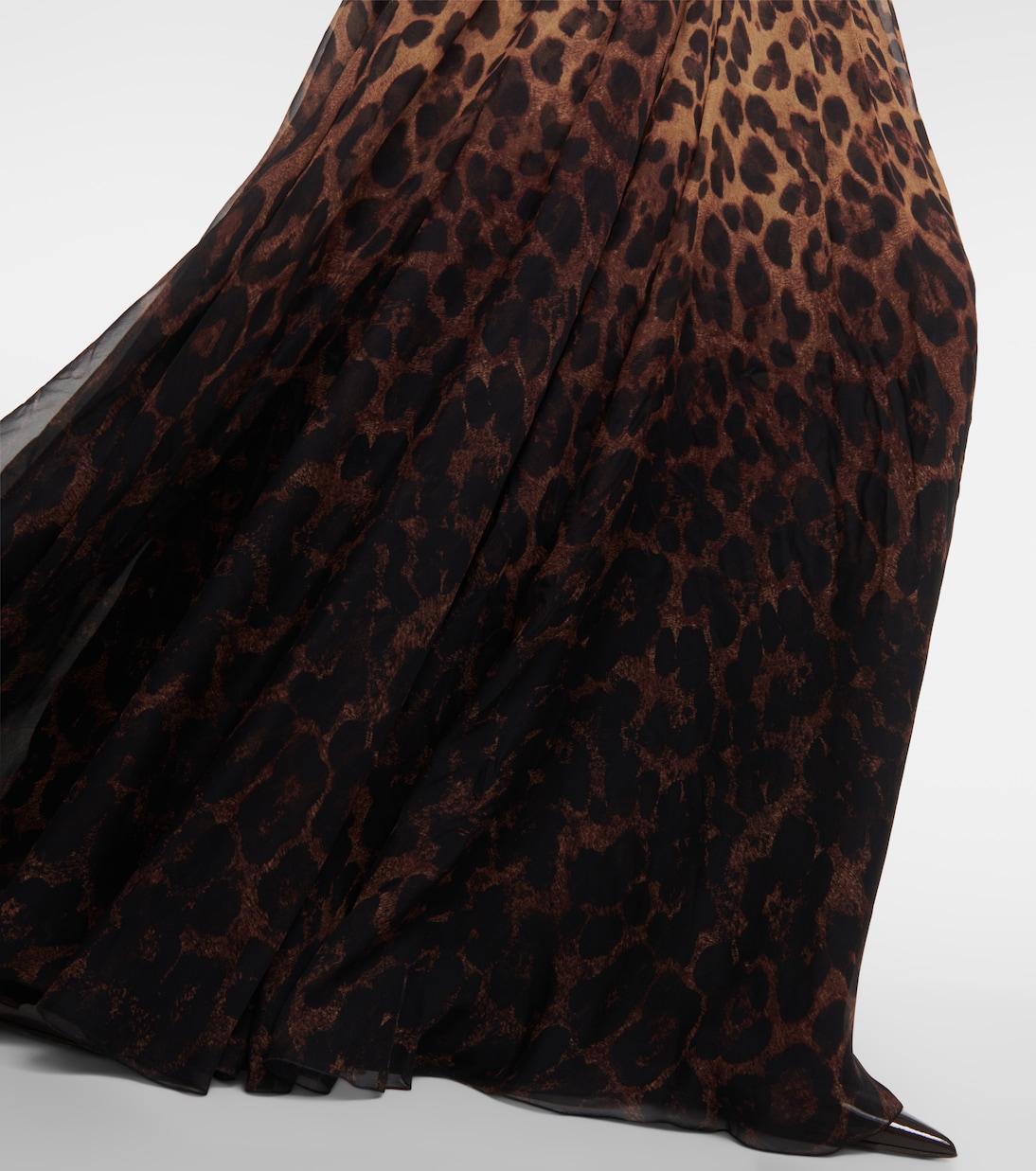 Leopard-print silk gown | Valentino
