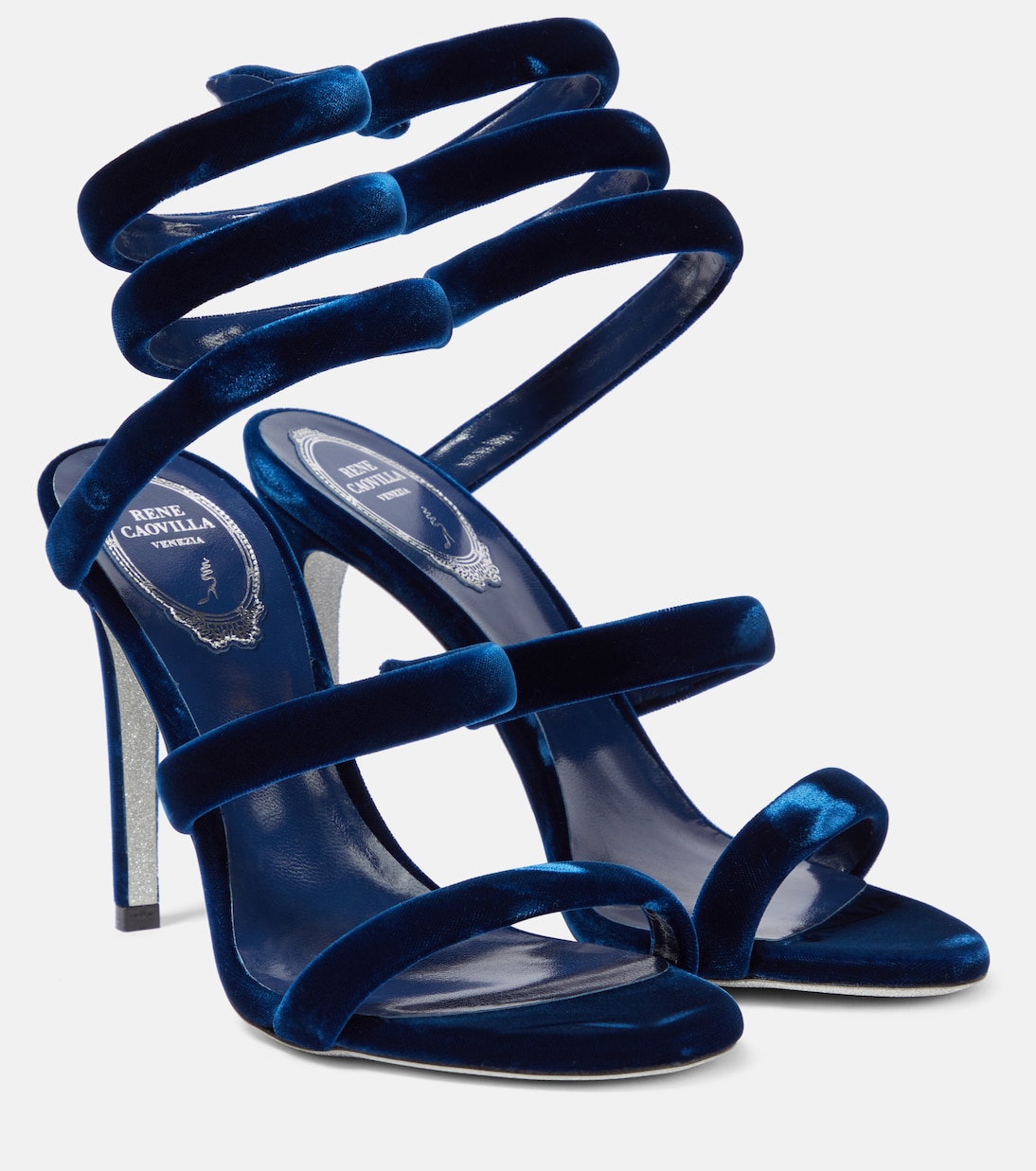 Sandalen Cleo 105 aus Samt | Rene Caovilla