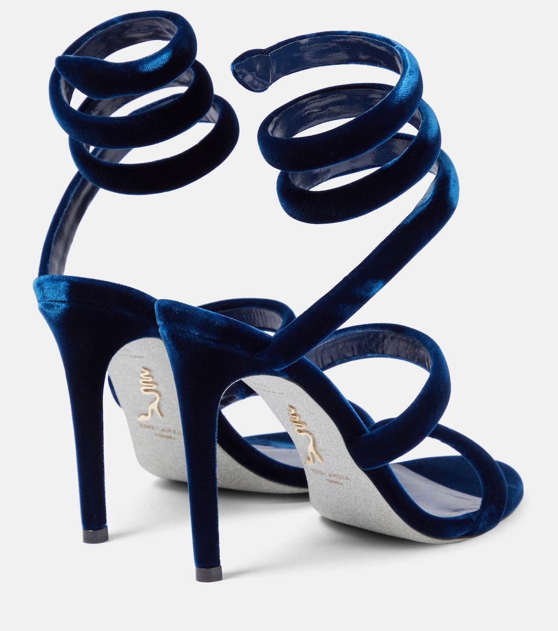 Sandalen Cleo 105 aus Samt | Rene Caovilla