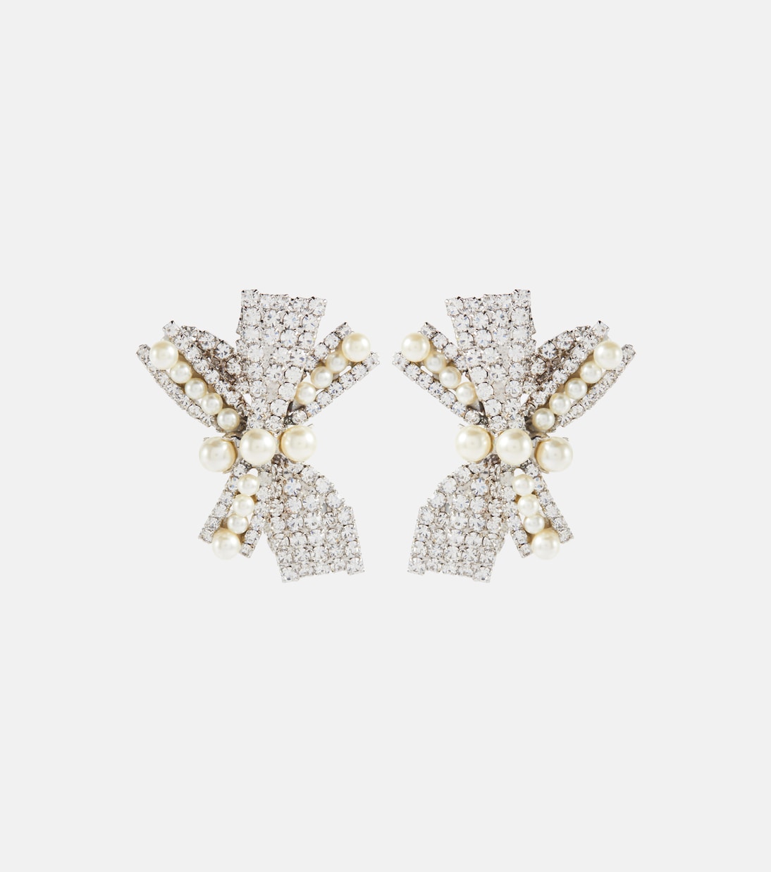 Simone Swarovski® crystal and faux pearl earrings | Jennifer Behr