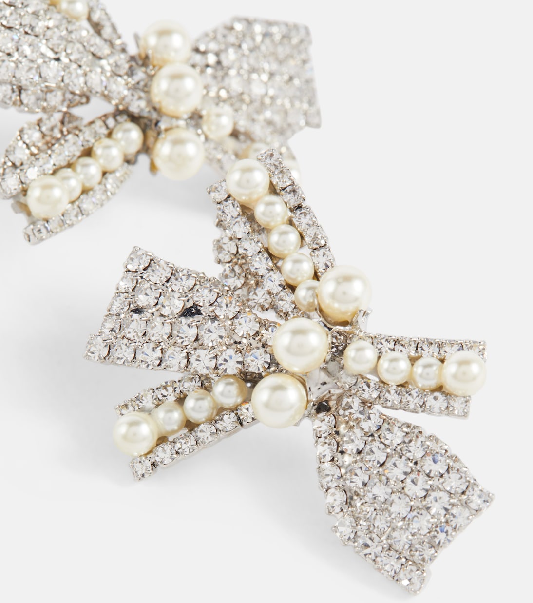 Simone Swarovski® crystal and faux pearl earrings | Jennifer Behr