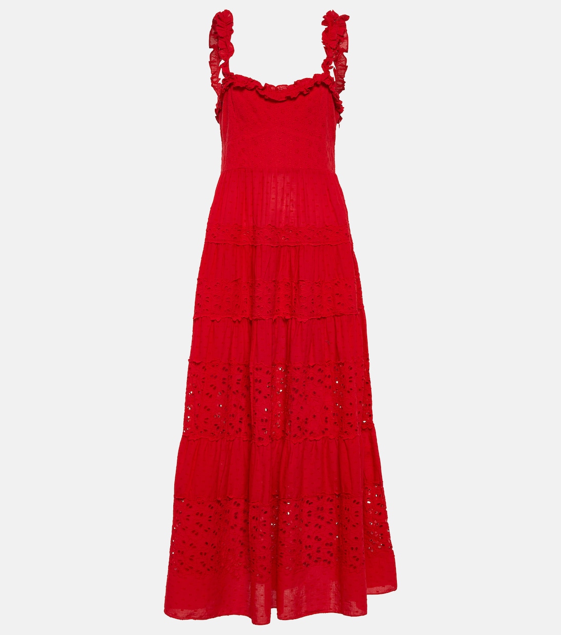 Evander openwork cotton midi dress | Rixo