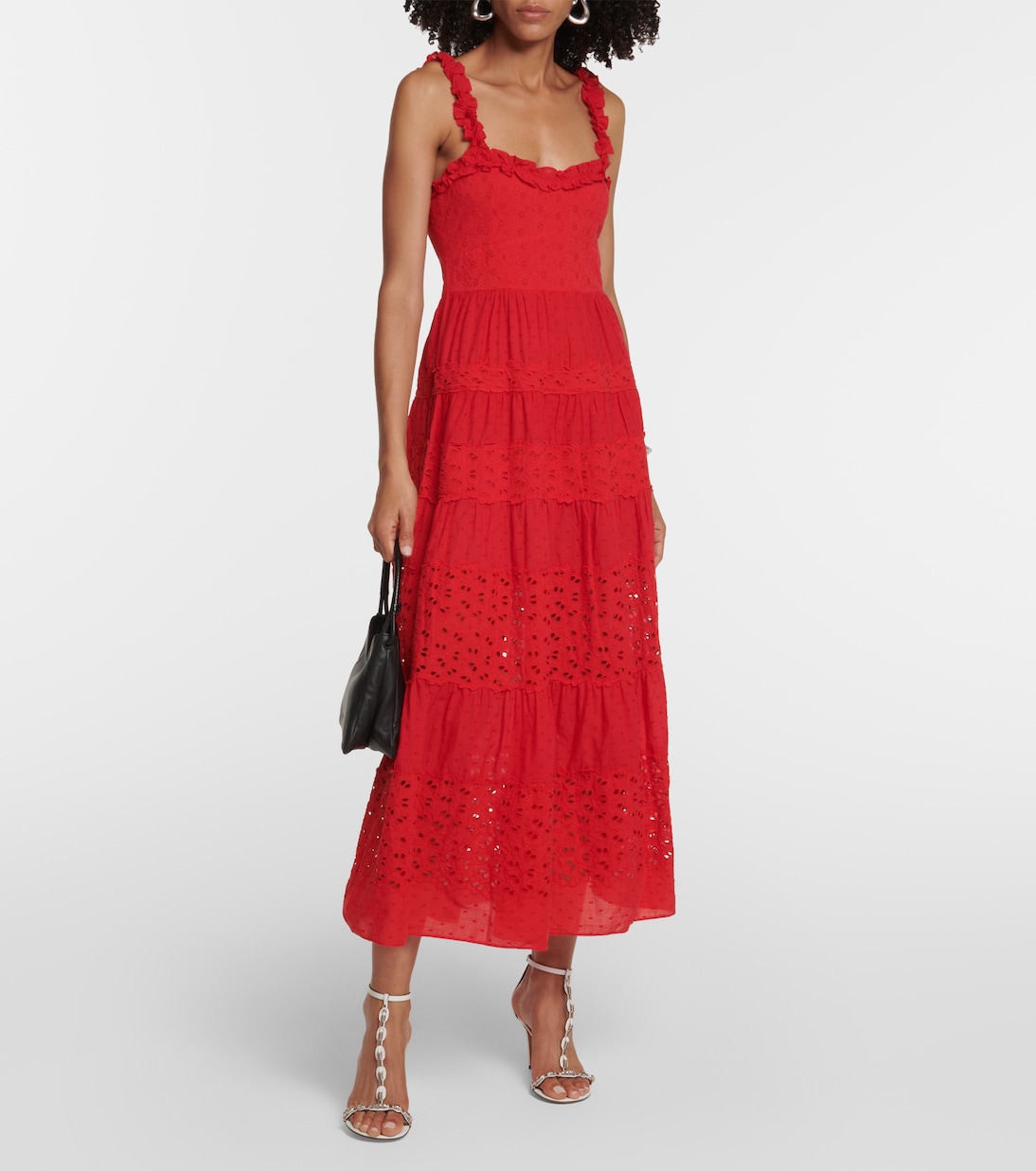 Evander openwork cotton midi dress | Rixo