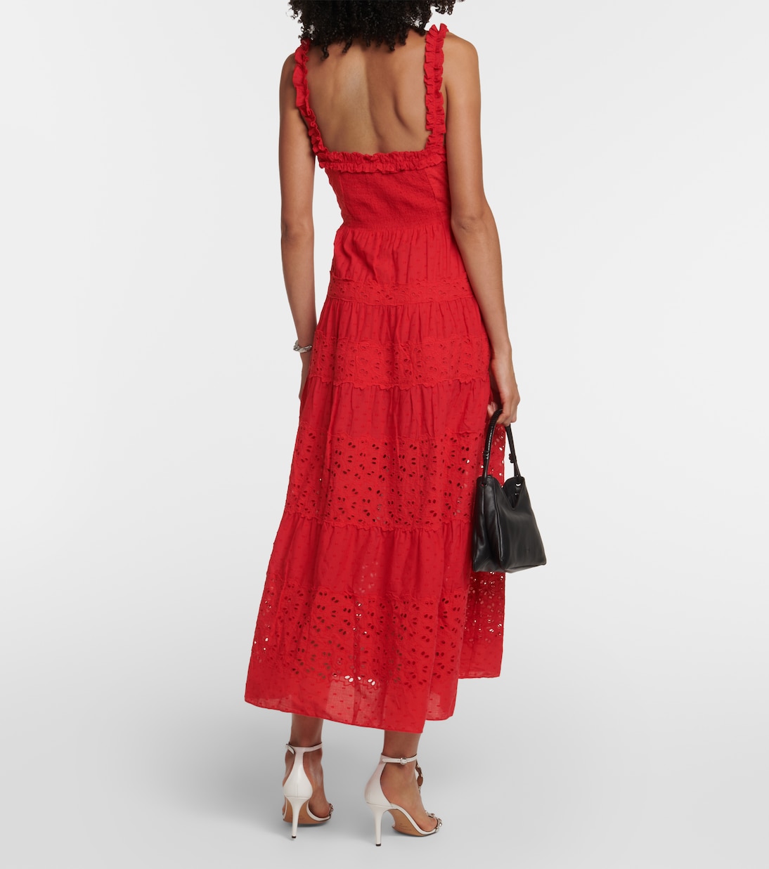 Evander openwork cotton midi dress | Rixo