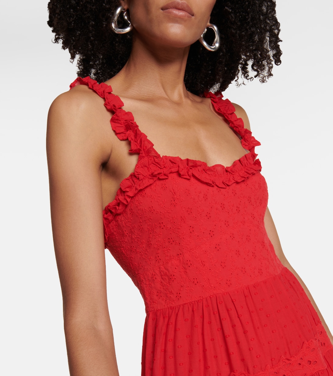 Evander openwork cotton midi dress | Rixo