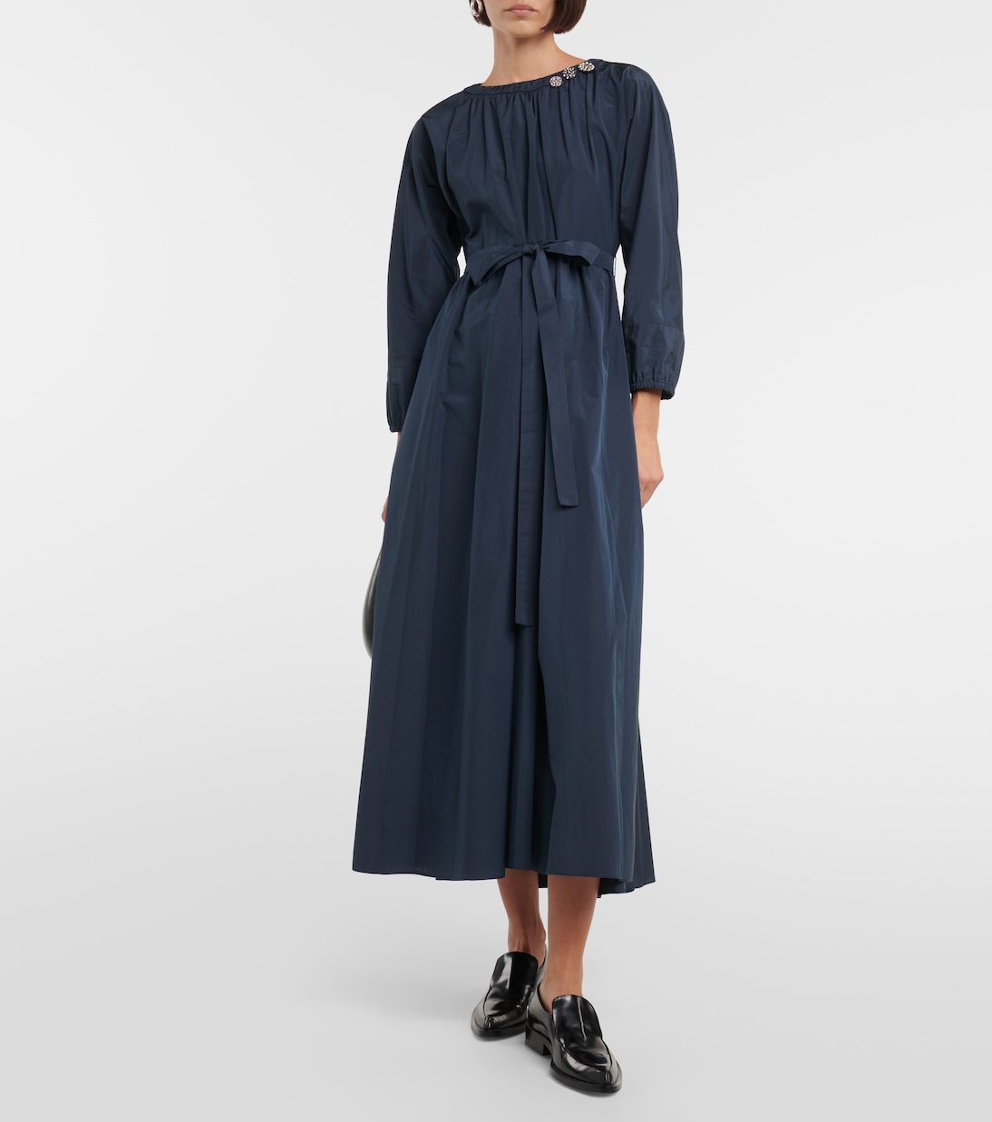 Capo pleated denim midi dress | 'S Max Mara