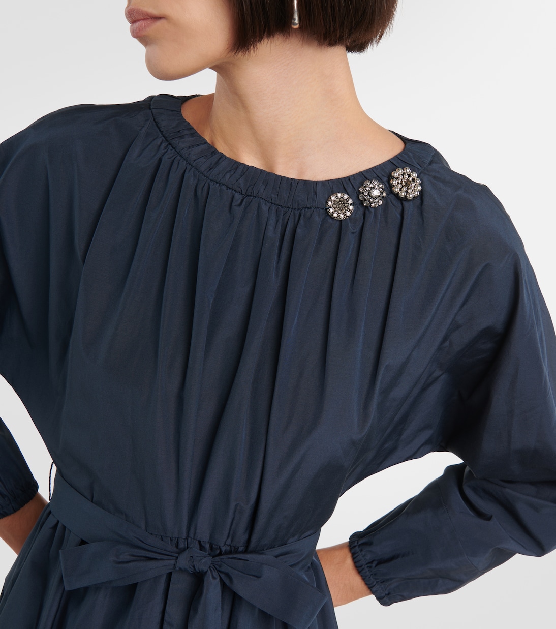 Capo pleated denim midi dress | 'S Max Mara