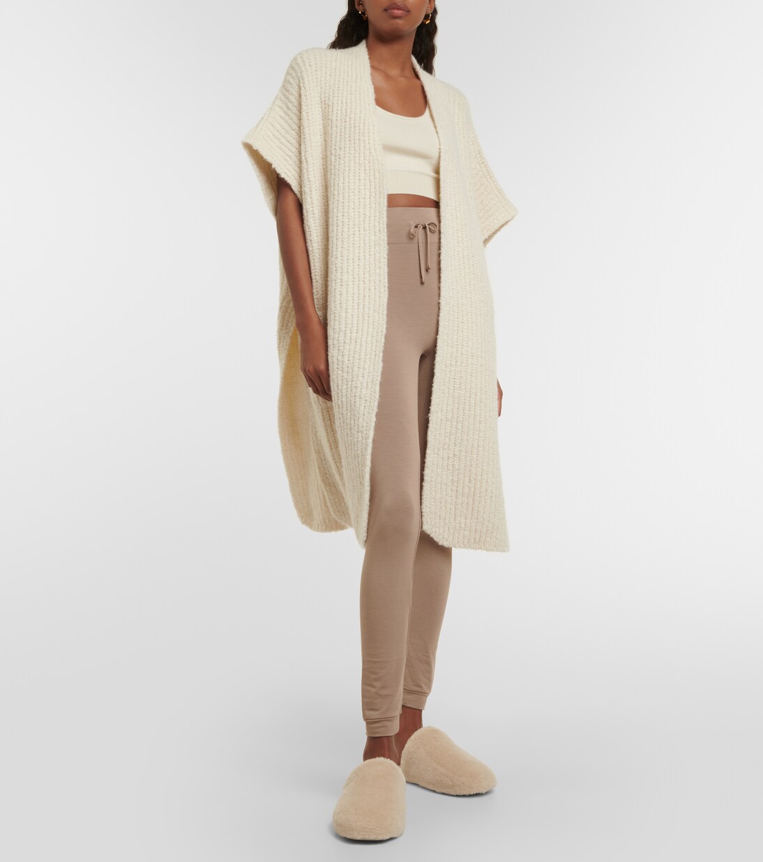 High-rise jersey leggings | Loro Piana