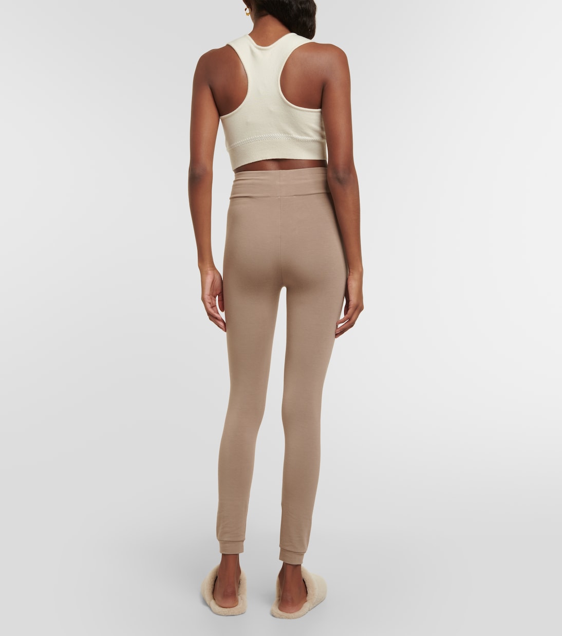 High-rise jersey leggings | Loro Piana