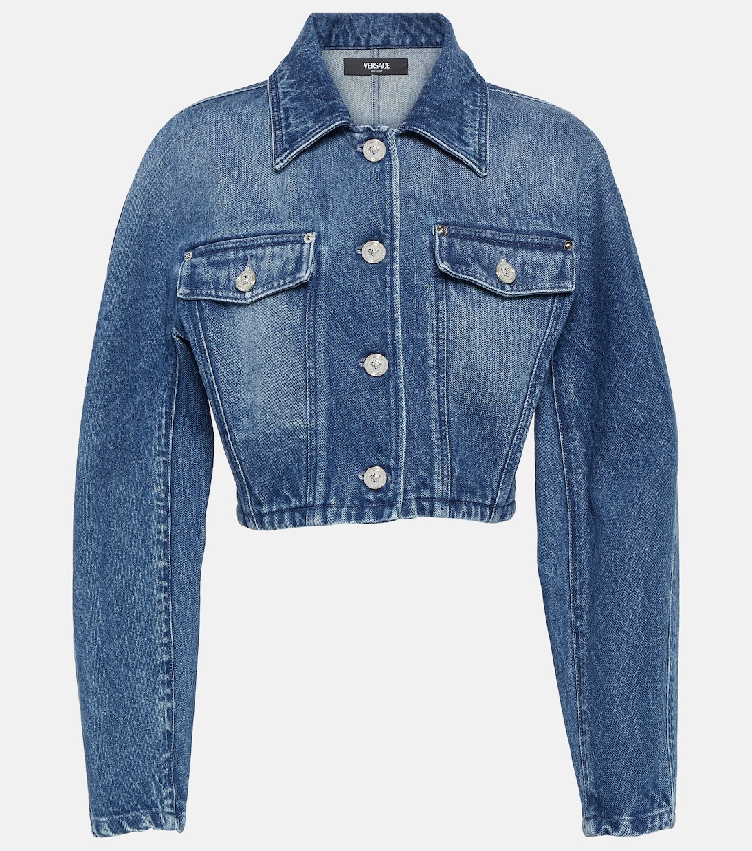 Chaqueta cropped de denim | Versace