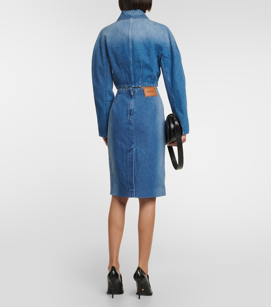 Chaqueta cropped de denim | Versace