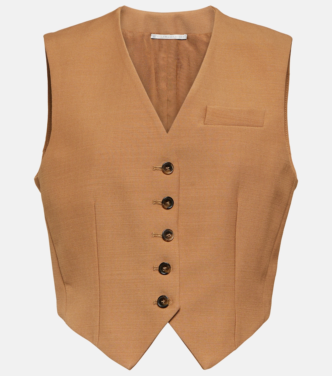 Cropped-Weste aus Wolle | Stella McCartney