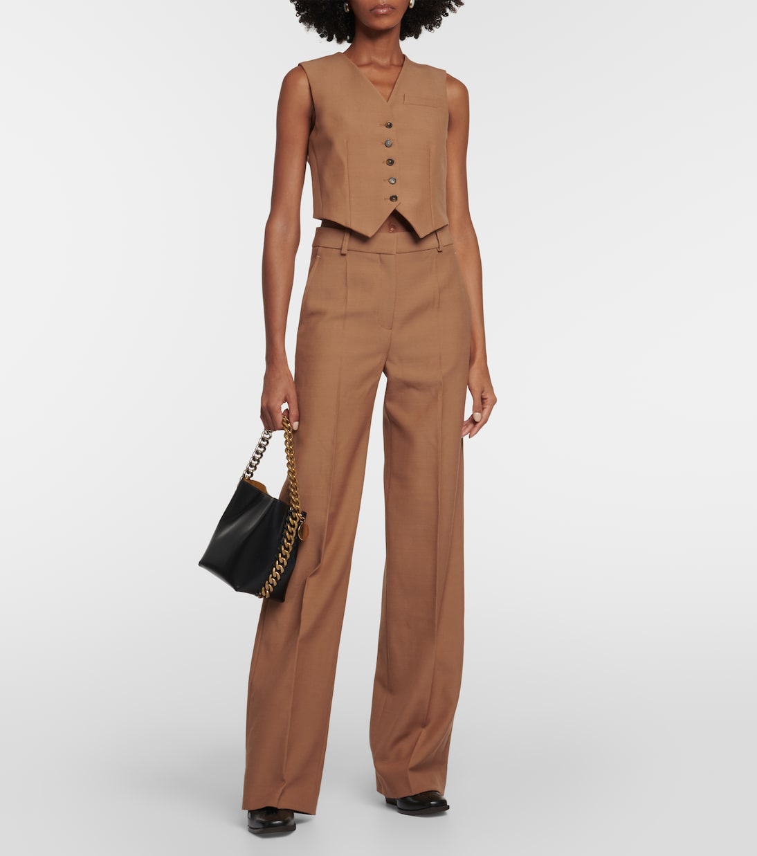 Cropped-Weste aus Wolle | Stella McCartney
