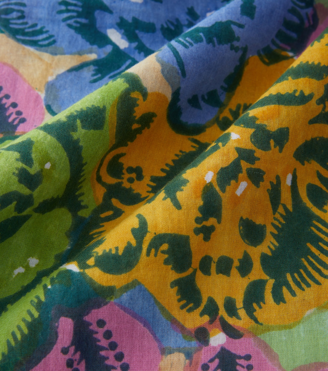 Ankara Aqua muslin beach towel | Lisa Corti