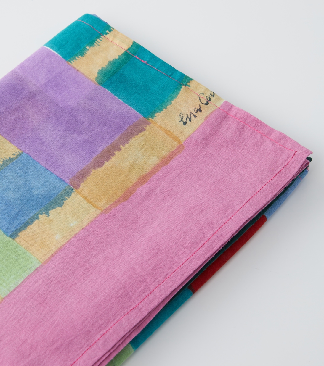 Ankara Aqua muslin beach towel | Lisa Corti