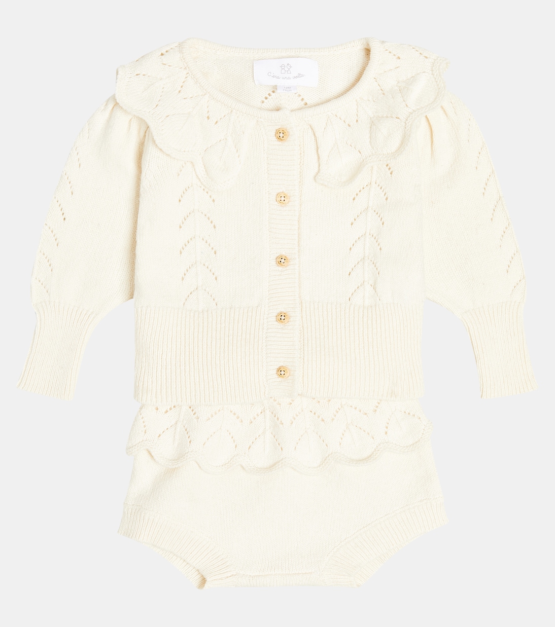Baby- Set Cardigan e shorts Francesca | C'era Una Volta