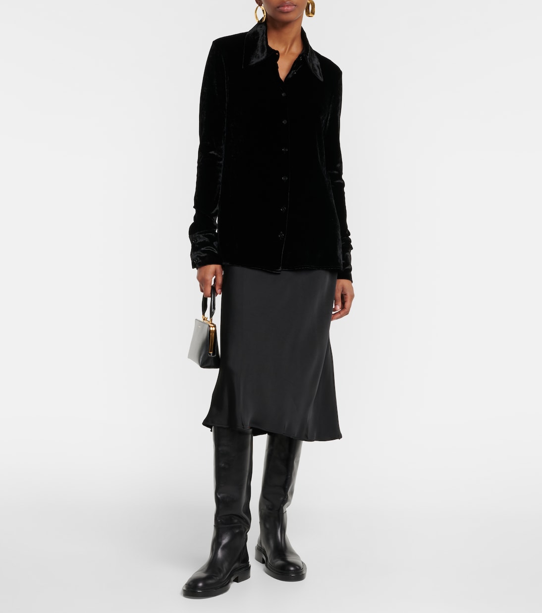Camisa de terciopelo | Jil Sander