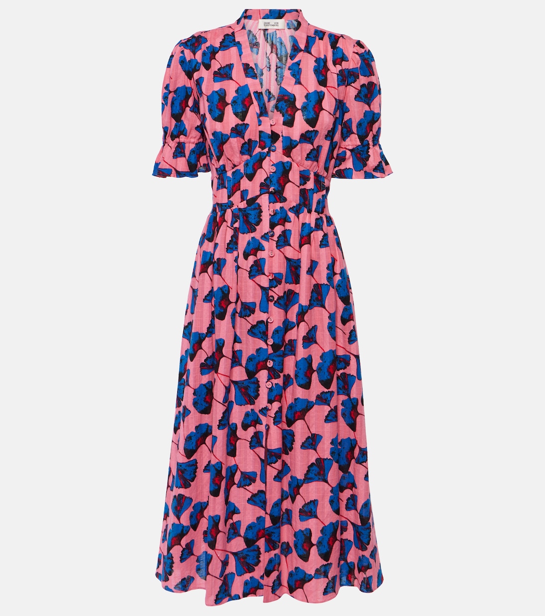 Bedrucktes Midikleid Erica aus Baumwolle | Diane von Furstenberg