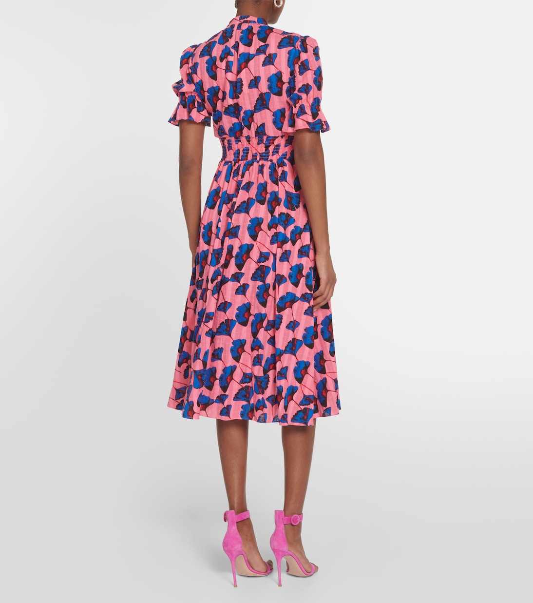 Bedrucktes Midikleid Erica aus Baumwolle | Diane von Furstenberg