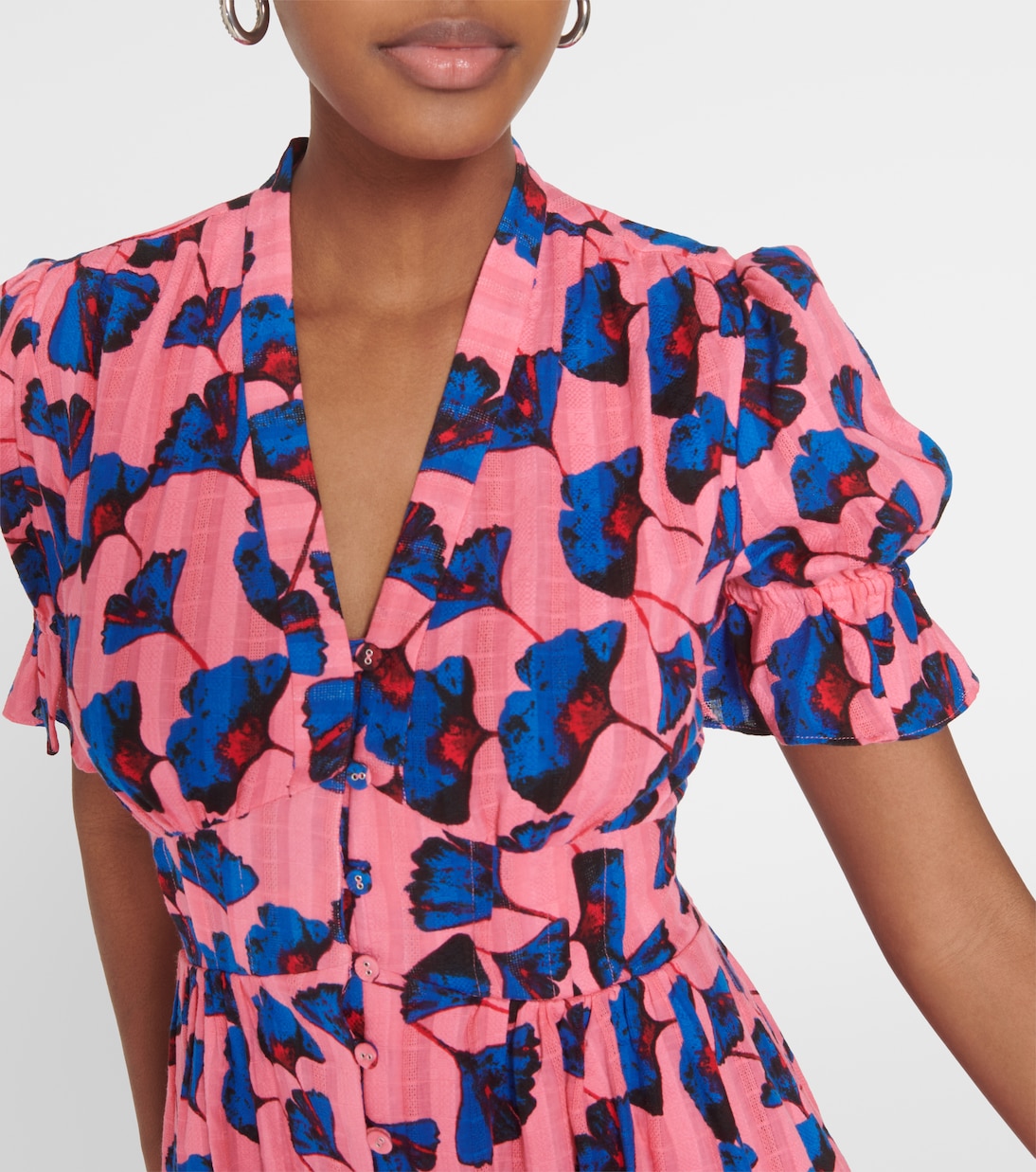 Bedrucktes Midikleid Erica aus Baumwolle | Diane von Furstenberg