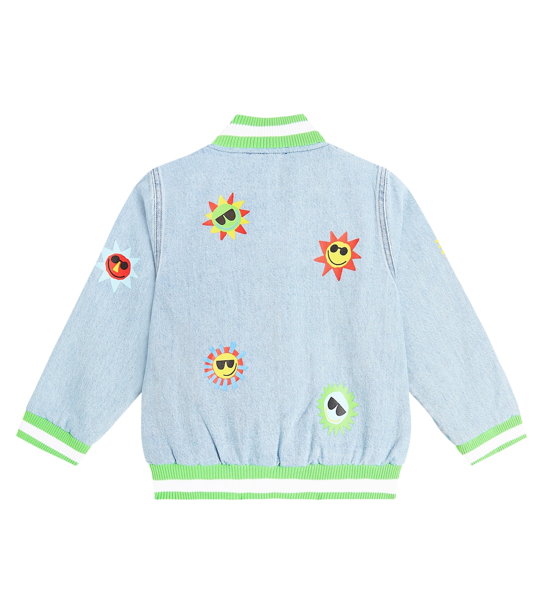 Giacca varsity di jeans con ricamo | Stella McCartney Kids