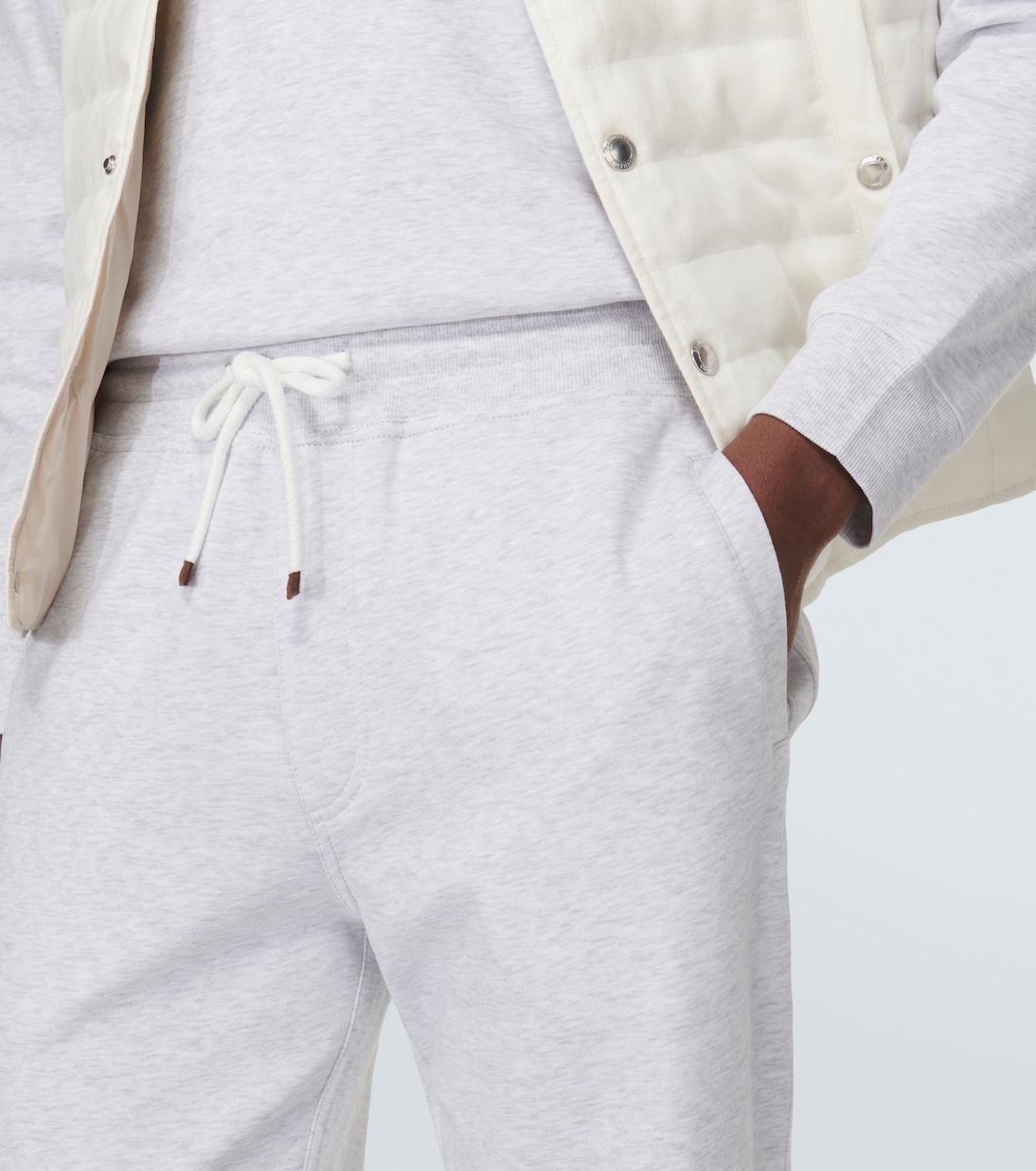 Pantaloni sportivi in misto cotone | Brunello Cucinelli