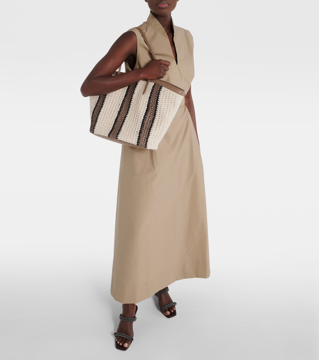 Cabas Medium en crochet | Brunello Cucinelli