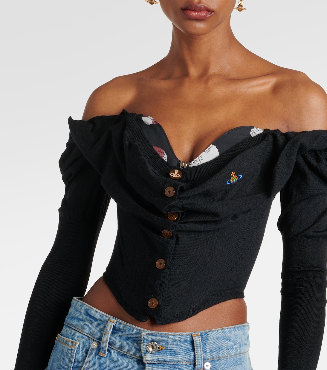 Top de lana y seda con mangas abullonadas | Vivienne Westwood