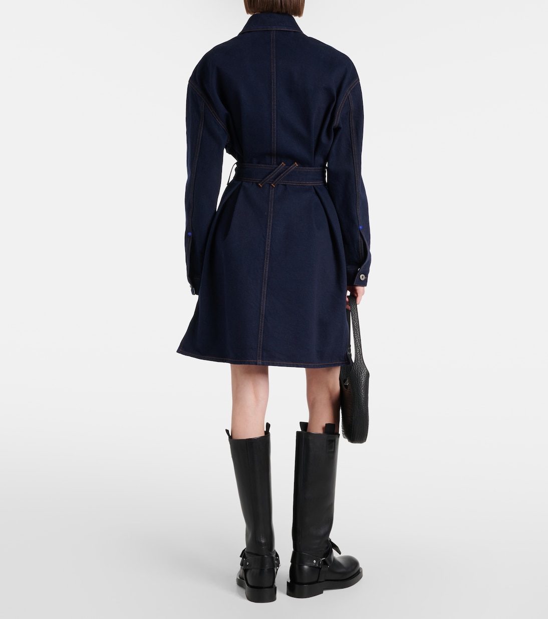 Vestido camisero midi de denim | Burberry