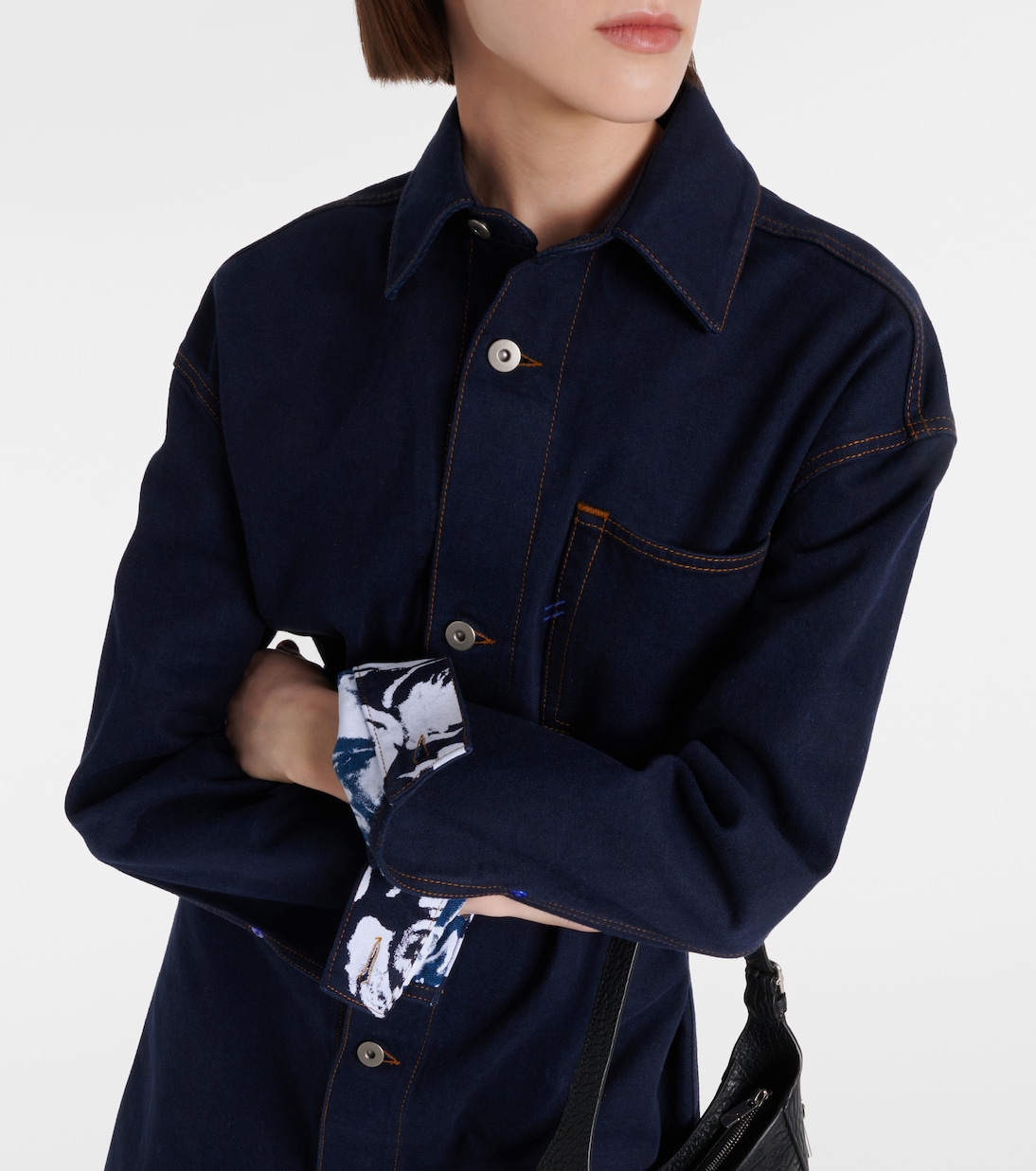 Vestido camisero midi de denim | Burberry
