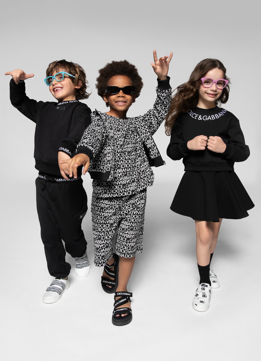 Pantalon de survêtement en coton à logo | Dolce&Gabbana Kids
