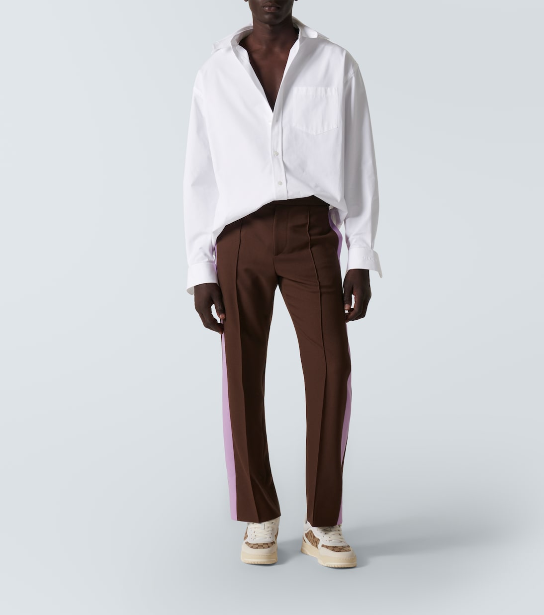 Sneakers Gucci Re-Web GG mit Leder | Gucci